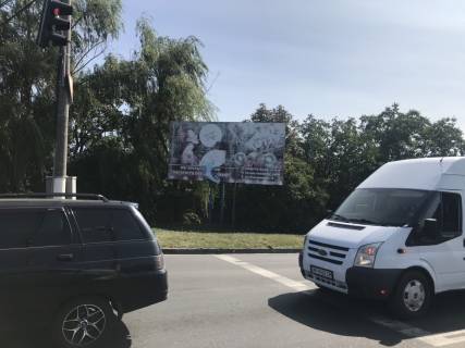 Билборд  в Мелитополе БР 128 А      ул. В. Интернац. и ул. Ломоносова  (Т-обазный (Пафос)) схема