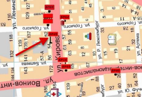 Білборд, Бігборд (Борд)   у Мелітополі БР 049 Б вул. Героїв України (Кірова), 50 (Смачно) схема