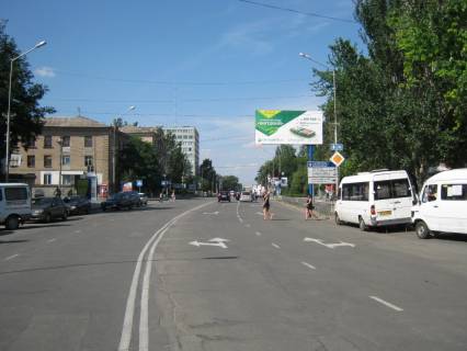 Билборд  в Мелитополе БР 085 А      пр. Б. Хмельницкого, 15                    (Главпочтамт) схема