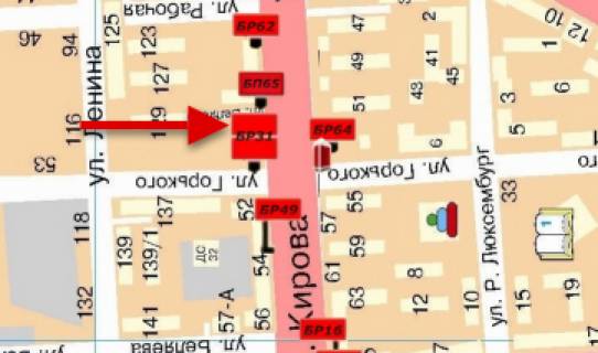 Билборд  в Мелитополе БР 031 Б       ул. Героев Украины(Кирова), 50       (Кировский Рынок)4 схема