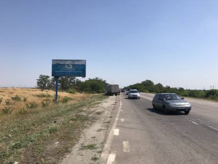 Билборд  в Мелитополе БР 122 Б    Южный выезд 3 км. от г.Мелитополь(правый) схема