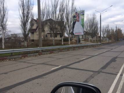 Билборд  в Мелитополе БР 119 Б     пр-т. 50-летия Победы                   (пер. Балковский левый 5) схема