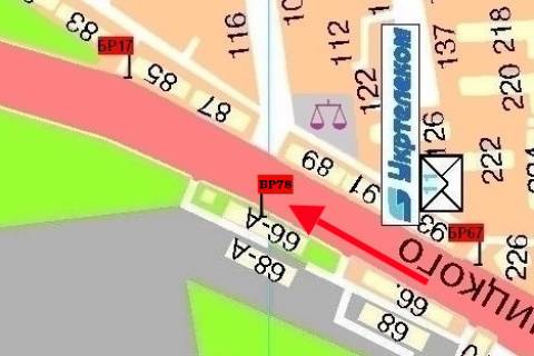 Билборд  в Мелитополе БР 078 Б       пр. Б. Хмельницкого, 66-а                           (Катюша) схема
