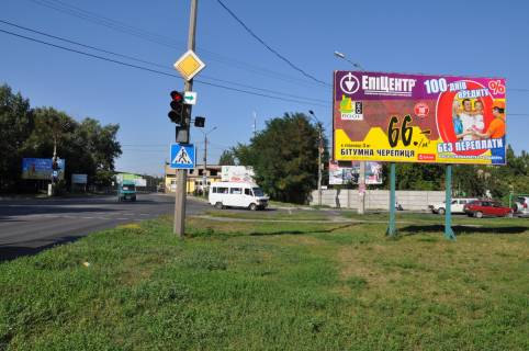 Билборд  в Мелитополе БР 055 А       ул В.Интернац. и ул. Героев Украины (Кирова)      (СберБанк) фото 1