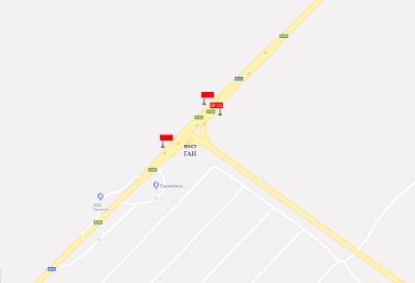 Билборд  в Мелитополе БР 123 А    Южный выезд 3 км. от г.Мелитополь(левый) схема