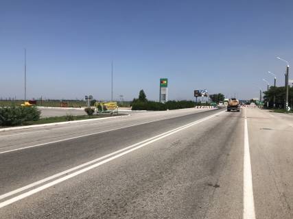Билборд  в Мелитополе БР 126 Б    Южный выезд  (пост ГАИ) 3,3 км от г.Мелитополь схема