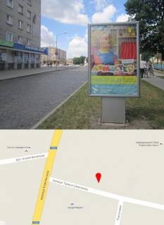Ситилайт A в Владимир (Владимир-Волынский), 1,2x1,8  вул.Шевченка №3 фото 1