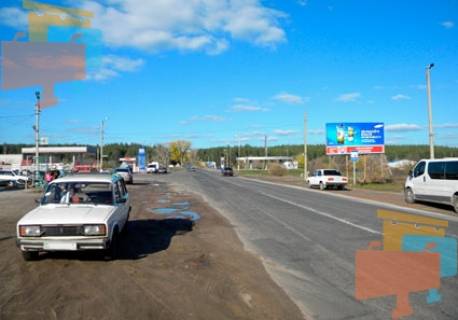 Билборд A в Изюме трасса, грибной рынок  пер.Песчаный фото 1