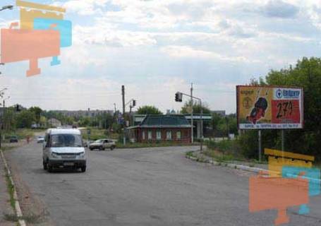 Билборд A в Изюме в центр, перекресток, АЗС ул. Харьковская-ул.Первомайская фото 1