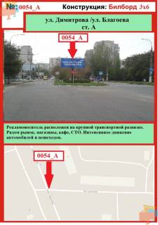 Билборд A в Херсоне, 3х6  ул. Димитрова \ ул. Благоєва фото 1