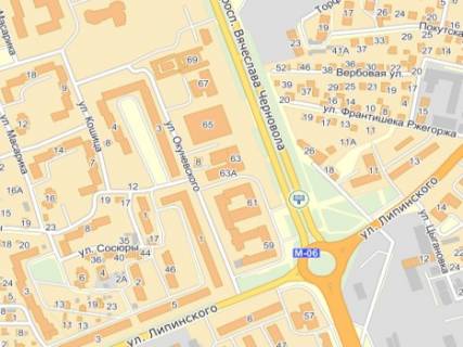 Призма Р/П в Львове, 3х6  пр.Чорновола 59, БП Ювілейний, з центру - 290445 схема