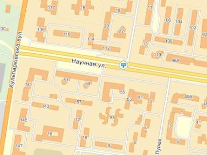 Призма Р/П в Львове вул.Наукова 112, до вул.Кульпарківської - 268110 схема