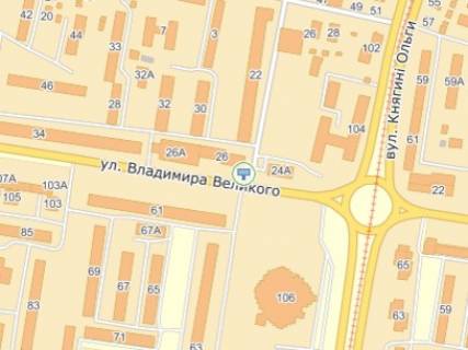 Призма B в Львове, 3х6  вул.В.Великого 26, McDonalds до вул. Кн.Ольги - 322739 схема