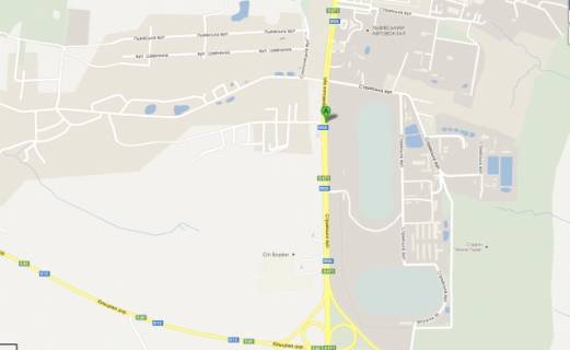Билборд A в Львове, 3х6  вул.Стрийська, біля автовокзалу, поворот на Сокільники,до центру схема