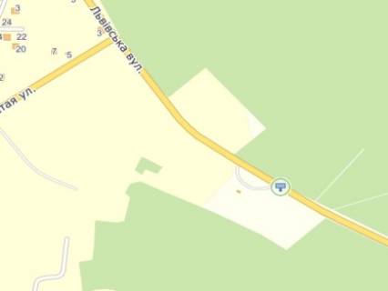 Билборд A в Львове, 3х6  Львів-Брюховичі, вул.Львівська,(автомайданчик) до Львова схема