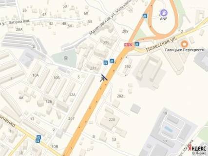 Билборд A в Львове, 3х6  вул.Б.Хмельницького-вул.Мідна, з центру схема