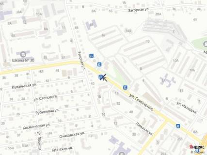 Билборд A в Львове, 3х6  вул.Грінченка, 19 схема