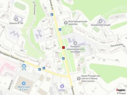 Скроллер A в Львове, 2,30х3,14  вул.Пасічна 87-вул.Лисеницька - 586149 схема