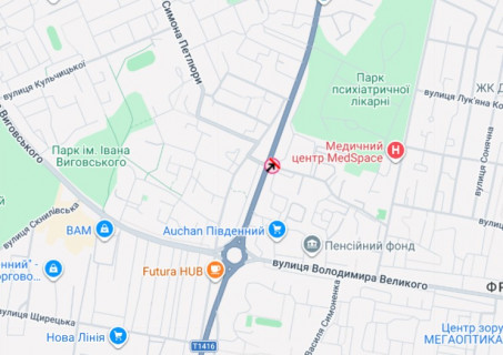 Скролер, Скрол A у Львові, 2,30х3,14  вул.Кульпарківська-вул.Перфецького, до центру - 665716 схема