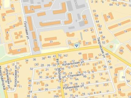 Билборд B в Львове, 3х6  вул.Мазепи 35-вул.Грінченка схема