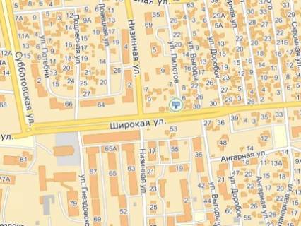 Билборд A в Львове, 3х6  вул.Широка-вул. Пілотів схема