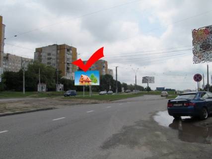Билборд A в Львове, 3х6  вул.Кн.Ольги 73, готель Супутник, Аквапарк, до вул.Наукової фото 1