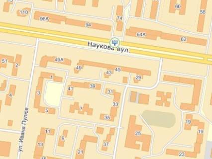 Призма Р/П в Львове, 3х6  вул.Наукова 94, до вул.Кульпарківської, маг. 1001 дрібниця - 290448 схема
