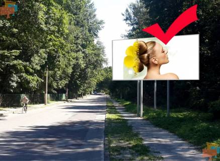 Билборд A в Львове, 3х6  Львів-Брюховичі, вул.Курортна, до Львова фото 1