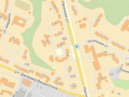 Беклайт B у Львові, 2,30х3,14  вул.Пасічна 87-вул.Лисеницька схема