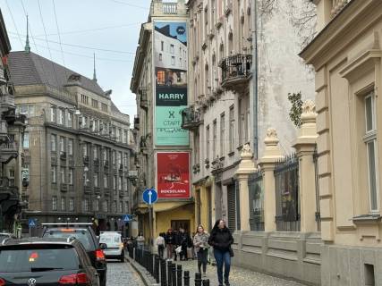 Брандмауэр A в Львове вул.Коперника 9, в напрямку до центру (верхній) фото 1