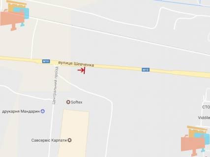 Билборд A в Львове, 3х6  вул.Шевченка (Індустріальний парк) вїзд в місто схема