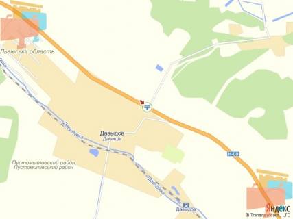 Билборд A в Давыдове, 3х6  Львів-Давидів (поворот на птахофабрику) схема