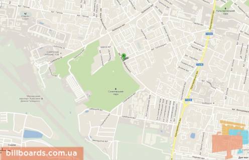 Білборд, Бігборд (Борд)  A у Львові, 3х6  вул.Виговського-вул.Кульчіцької схема