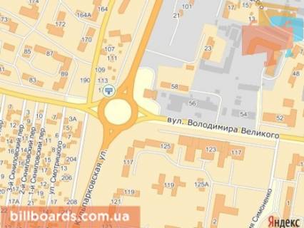Призматрон, Призма A у Львові, 3х6  вул.Виговського-вул.Кульпарківська, правий (кільце) - 158006 схема