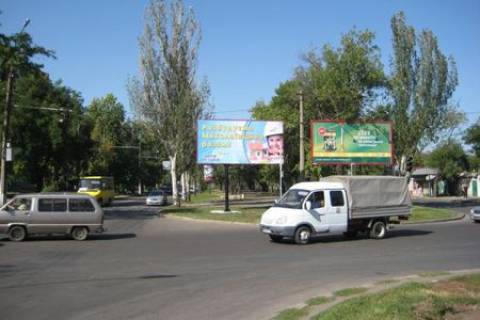 Білборд, Бігборд (Борд)  B у Миколаєві, 3x6  Центральний просп. (Леніна просп.)-9 Слобідська вул. (Маршала Василевського)  Фото 1