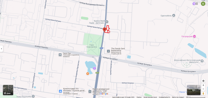 Скроллер B в Львове, 2,3х3,14  вул.Стрийська_45_Рубчака ТЦ FABRIK - 615161 схема