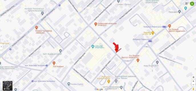 Ситилайт B в Львове, 1,2х1,8  Вул. Мельника, 21 ( зупинка «Мельника»), Leolend схема