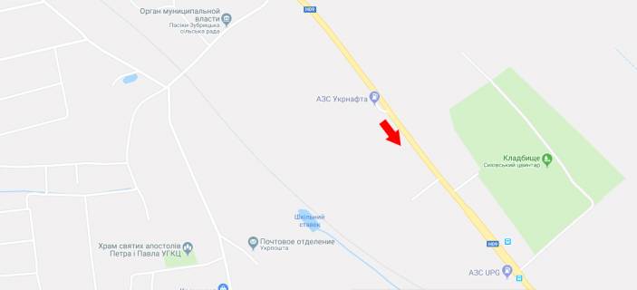 Billboard A in Pasik-Zubrytsky, 3х6  V'izd v misto, Sihivs'ke kladovise,Avtodoroga  N-09  Mukacevo-Rahiv-Bogorodcani-Ivano-Frankivs'k-Rogatin-Bibrka-L'viv, km 437+770 livoruc scheme