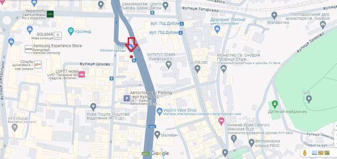 Сiтiлайт A у Львові, 1,2х1,8  Пр. В'ячеслава Чорновола, 41 - вул Куліша (місце №2) ТЦ ФОРУМ схема