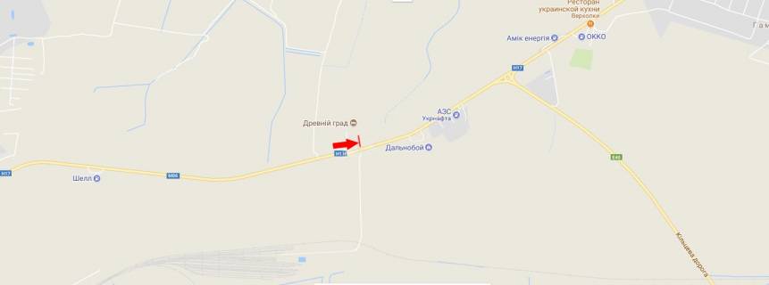 Билборд A на трассах Львовской области, 3х6  Підїзд до м Львів, км 0+900, праворуч (с Гамаліївка, ГК Древній град, РК Румбамбар) схема