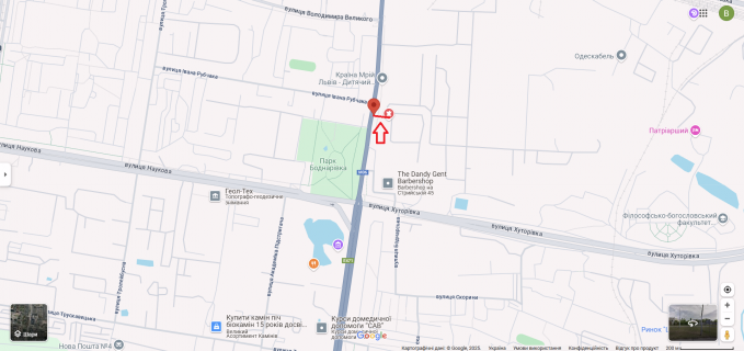 Скроллер A в Львове, 2,3х3,14  вул.Стрийська_45_Рубчака ТЦ FABRIK - 615156 схема