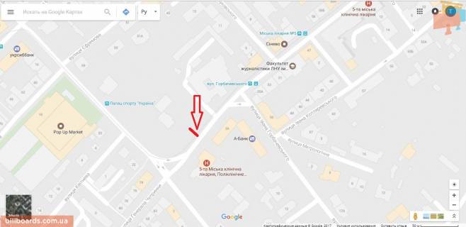 Ситилайт A в Львове вул. Генерала Чупринки,72 схема