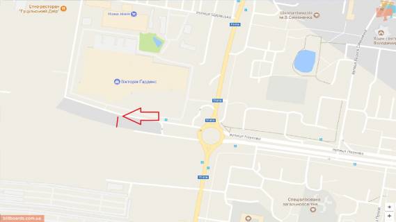Ситилайт A в Львове пр.Чорновола - вул.Куліша,44 ТЦ ФОРУМ (зупинка гр.транспорту) схема