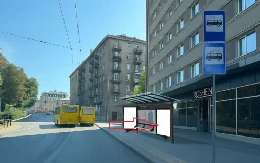 Ситилайт B в Львове, 1,2х1,8  Проспект В. Чорновола, готель Львів, Roshen, конценрт арена МАЛЕВИЧ фото 1