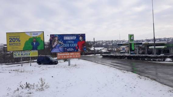 Билборд B в Умане, 6х3  (вул.Радянська)  вул. Небесної сотні, 47, виїзд на вул. Праці, размежування, ПРАВИЙ, сторона Б, фото 1
