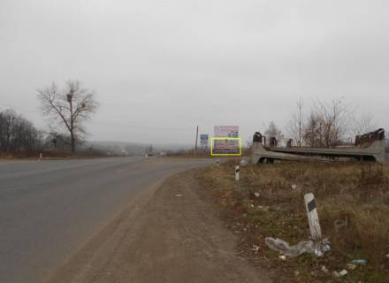 Билборд A в Умане, 6х3  траса М-12 (Стрий-Тернопіль-Вінниця-Кропивницький-Знамянка), поворот на (вул.Артема)  вул. Михайлівська,  напрямок на Вінницю, сторона А  ВЕРХНІЙ фото 1