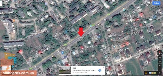 Білборд, Бігборд (Борд)  B у Полтаві м Полтава вул Геофізична розворот тролейбусів і маршрутних таксі схема