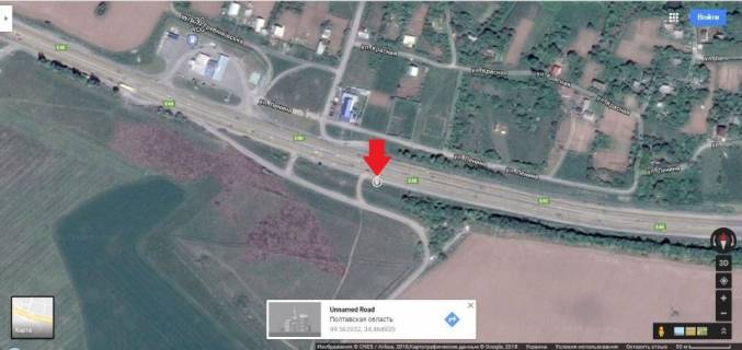 Билборд B в Говтвянчик (Говтвянчик), 3*6  траса Київ- Харків 500 м до гіпермаркета Метро схема