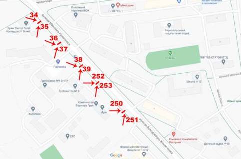 Ситилайт A в Тернополе Винниченка,6 схема
