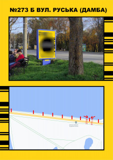 Ситилайт A в Тернополе, 1,2х1,8  Дамба (біля озера) фото 1